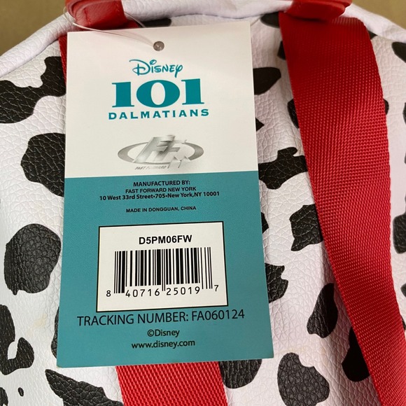Disney 101 Dalmatians Mini Backpack Purse Spotty Dog Face Kids Travel Bag NWT - Picture 5 of 7